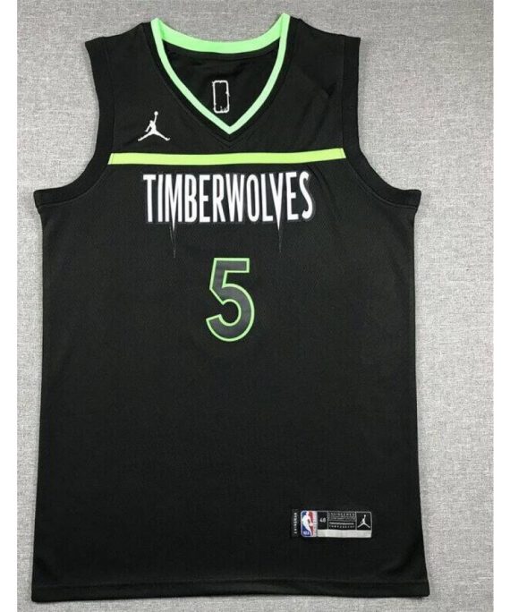 Camiseta Anthony Edwards #5 Minnesota Timberwolves 2023 Edición Flyer Negro