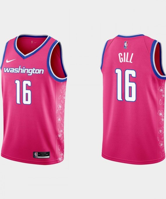 Camiseta Anthony Gill #16 Washington Wizards 22/23 Rosa City Edition