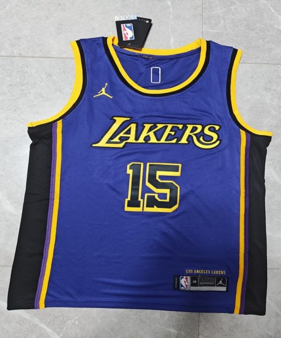 Camiseta Austin Reaves #15 Los Angeles Lakers 22/23 Púrpura Statement Edition