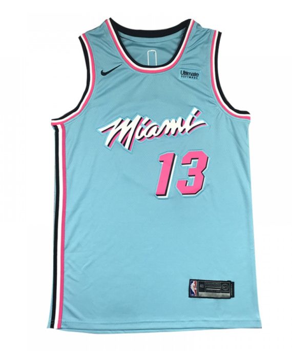 Camiseta Bam Adebayo #13 Miami Heat Azul City Edition
