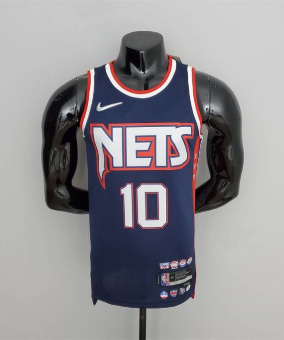 Camiseta Ben Simmons #10 Brooklyn Nets 2022 City Edition Azul Marino
