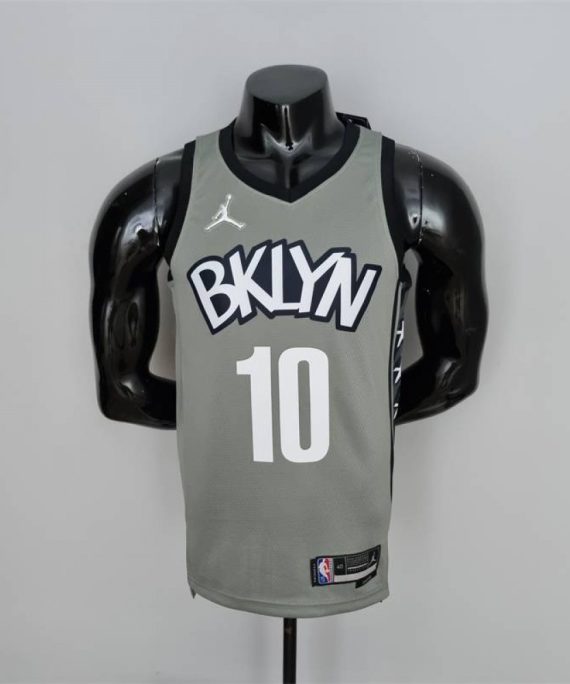 Camiseta Ben Simmons #10 Brooklyn Nets Edición 75 Aniversario City Edition Gris