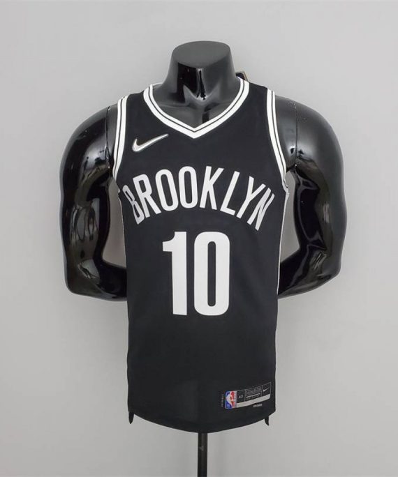 Camiseta Ben Simmons #10 Brooklyn Nets Edición 75 Aniversario Negro