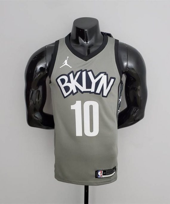 Camiseta Ben Simmons #10 Brooklyn Nets Edición Flyer Gris
