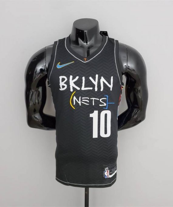 Camiseta Ben Simmons #10 Brooklyn Nets Icon Azul City Edition Negro