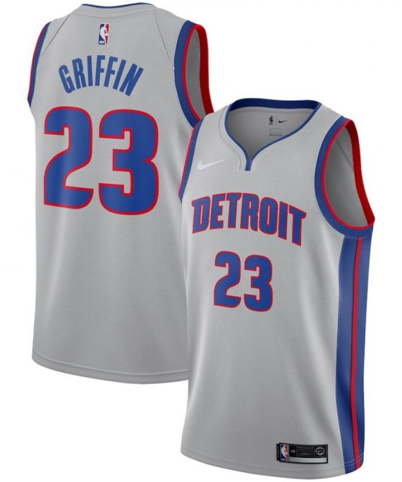 Camiseta Blake Griffin #23 Detroit Pistons 18/19 Gris Statement Edition