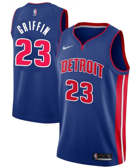 Camiseta Blake Griffin #23 Detroit Pistons Azul