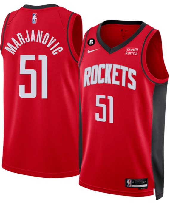 Camiseta Boban Marjanović #51 Houston Rockets 22/23 Rojo Icon Edition