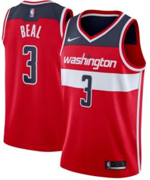 Camiseta Bradley Beal #3 Washington Wizards 17/18 Rojo Icon Edition