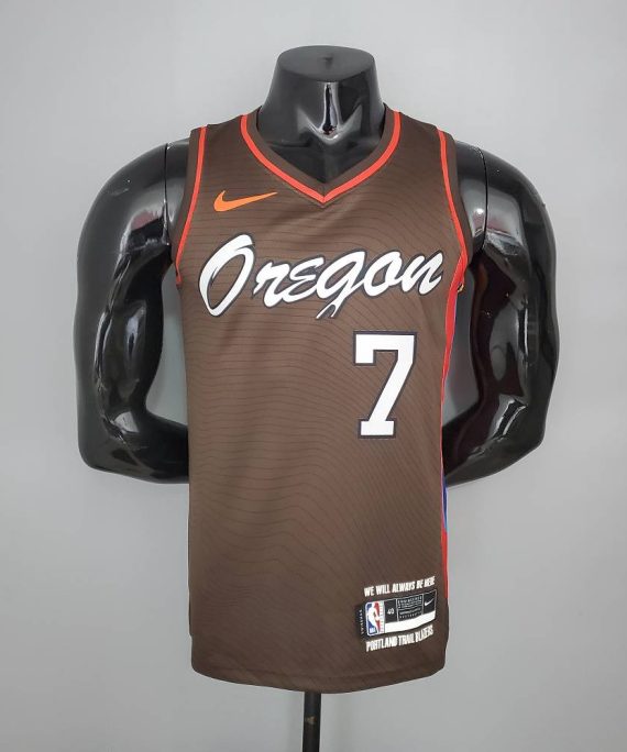 Camiseta Brandon Roy #7 Portland Trail Blazers 2021 City Edition Marrón
