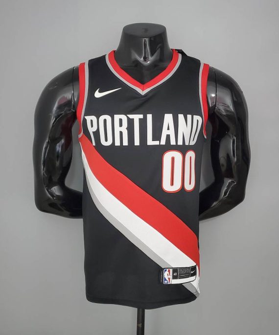 Camiseta Carmelo Anthony #00 Portland Trail Blazers 2021 Negro