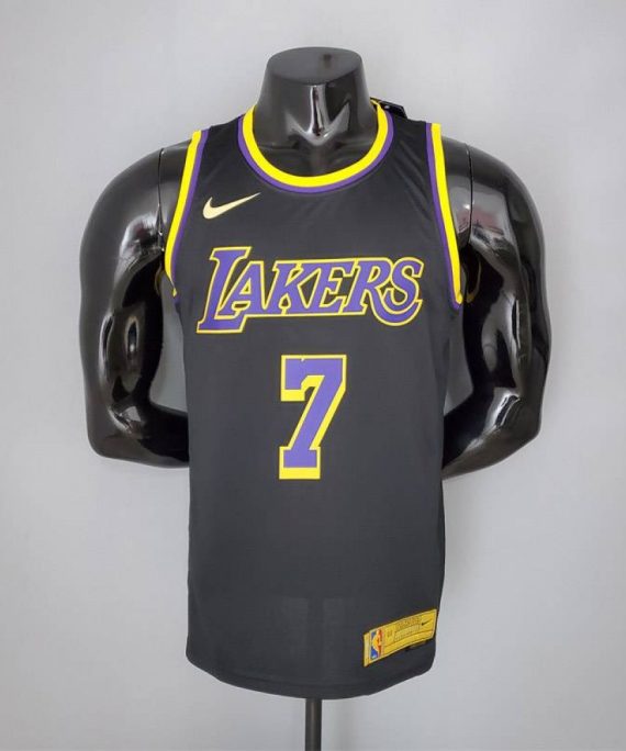 Camiseta Carmelo Anthony #7 Los Angeles Lakers 2021 Earned Edition Negro