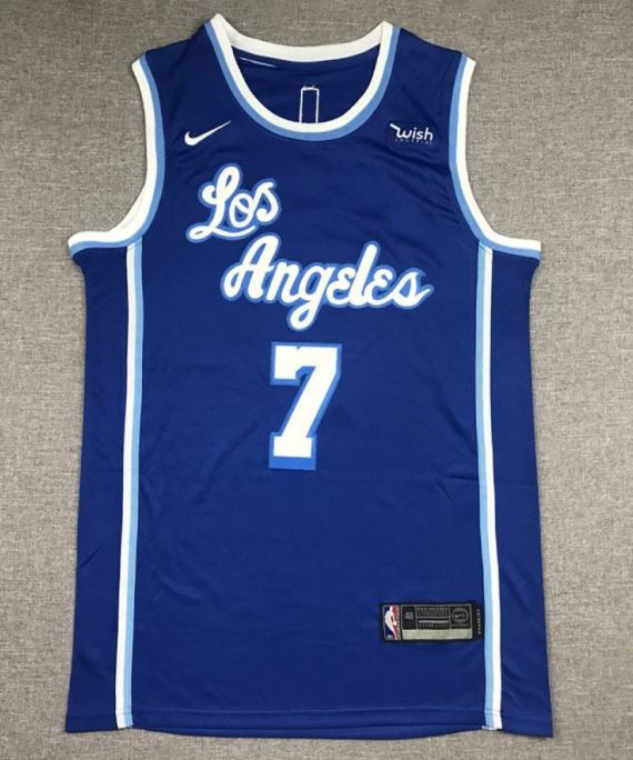 Camiseta Carmelo Anthony #7 Los Angeles Lakers Azul