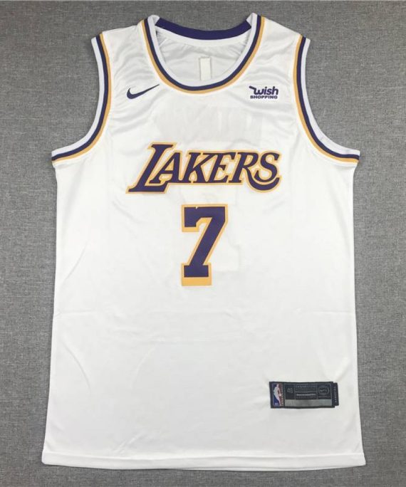 Camiseta Carmelo Anthony #7 Los Angeles Lakers Clásico Edition Cuello Redondo Blanco