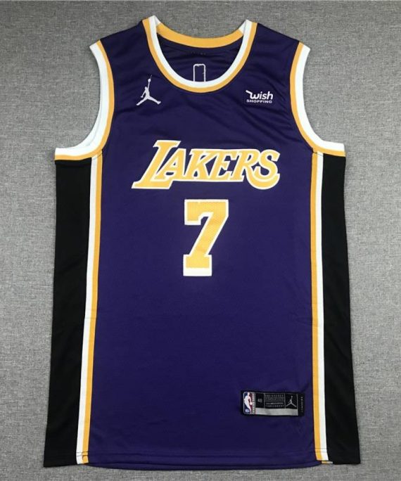 Camiseta Carmelo Anthony #7 Los Angeles Lakers Clásico Edition Cuello Redondo Púrpura