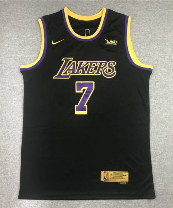 Camiseta Carmelo Anthony #7 Los Angeles Lakers Earned Edition Negro