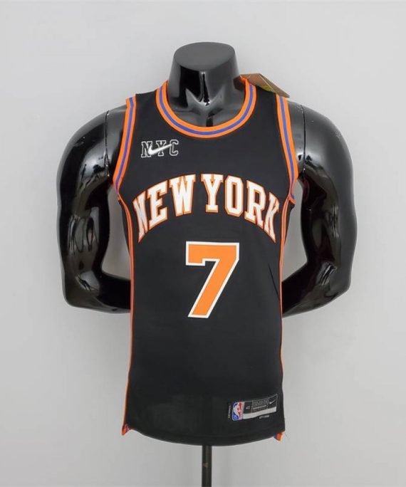 Camiseta Carmelo Anthony #7 New York Knicks 2022 City Edition Negro