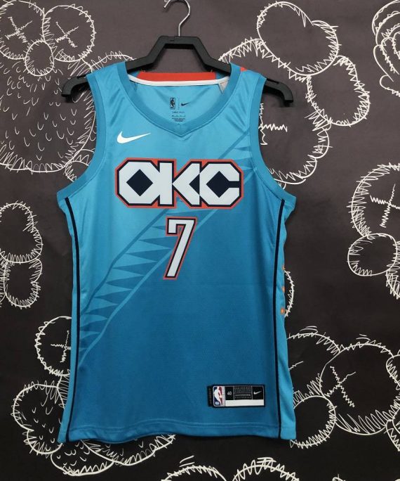 Camiseta Carmelo Anthony #7 Oklahoma City Thunder 18/19 Azul City Edition