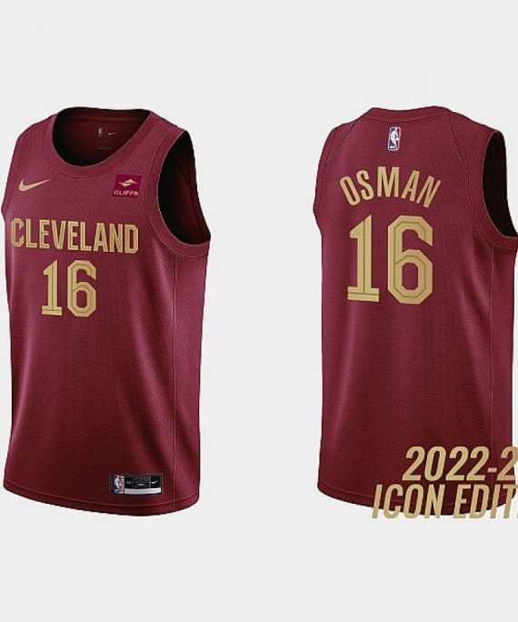 Camiseta Cedi Osman #16 Cleveland Cavaliers 2023 Rojo
