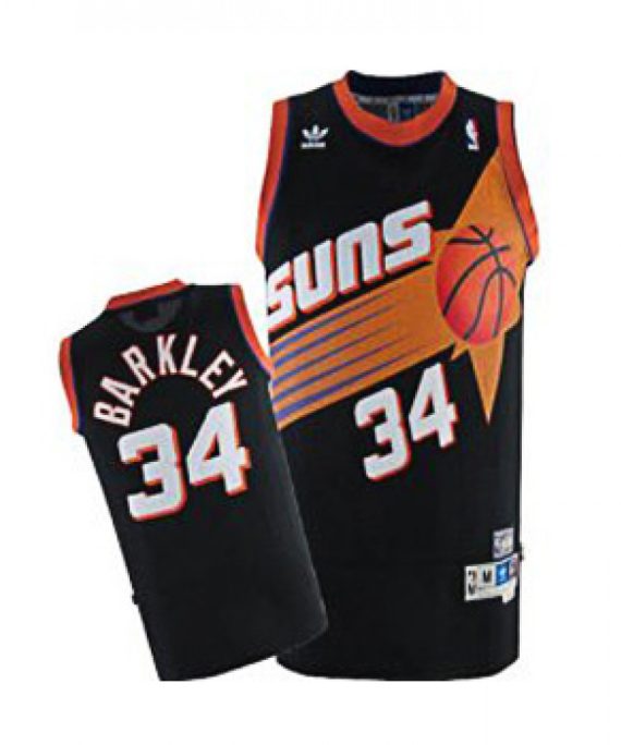 Camiseta Charles Barkley #34 Phoenix Suns Negro