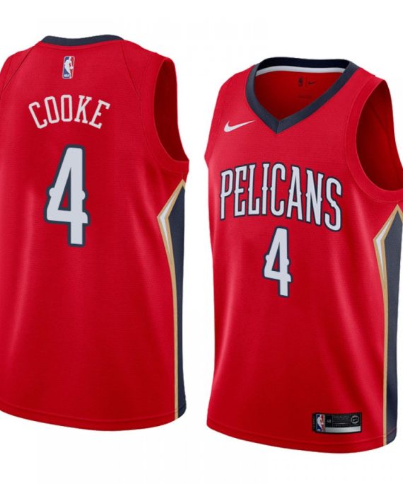 Camiseta Charles Cooke #4 New Orleans Pelicans Rojo