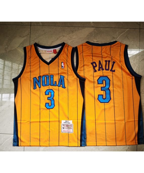 Camiseta Chris Paul #3 Charlotte Hornets Amarillo Classic Edition