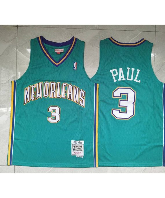Camiseta Chris Paul #3 Charlotte Hornets Verde Classic Edition