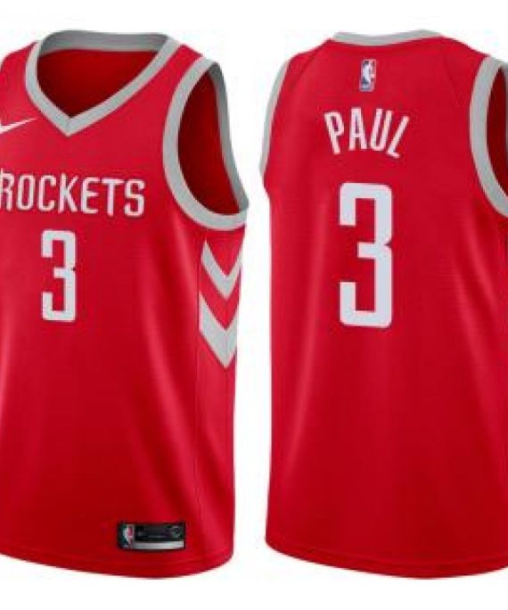 Camiseta Chris Paul #3 Houston Rockets 17/18 Rojo Icon Edition