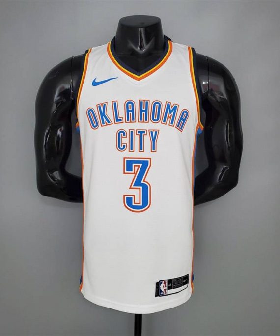 Camiseta Chris Paul #3 Oklahoma City Thunder Blanco
