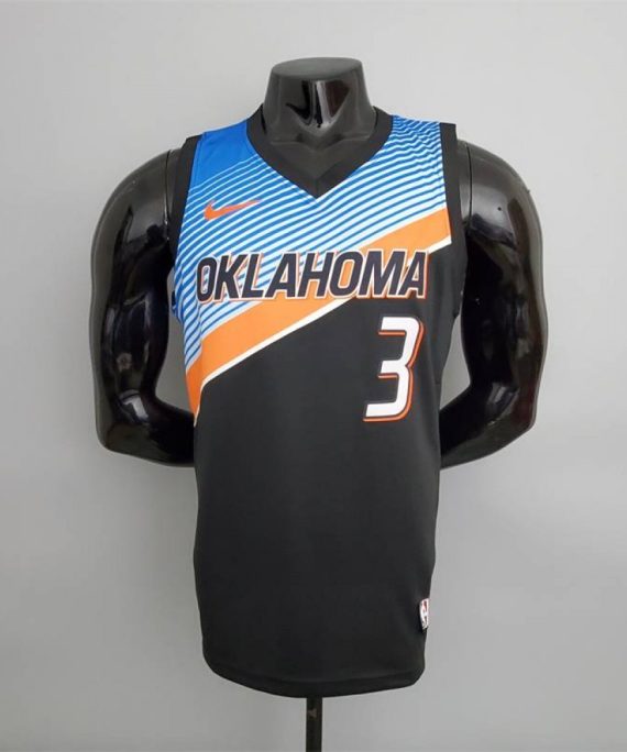 Camiseta Chris Paul #3 Oklahoma City Thunder City Edition Negro