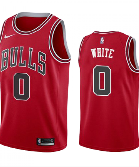 Camiseta Coby White #0 Chicago Bulls Rojo Icon Edition
