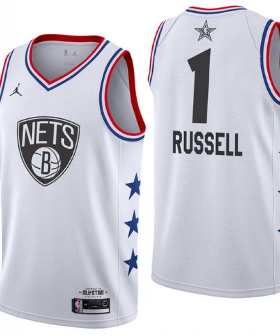 Camiseta D'Angelo Russell #1 Brooklyn Nets 18/19 Blanco