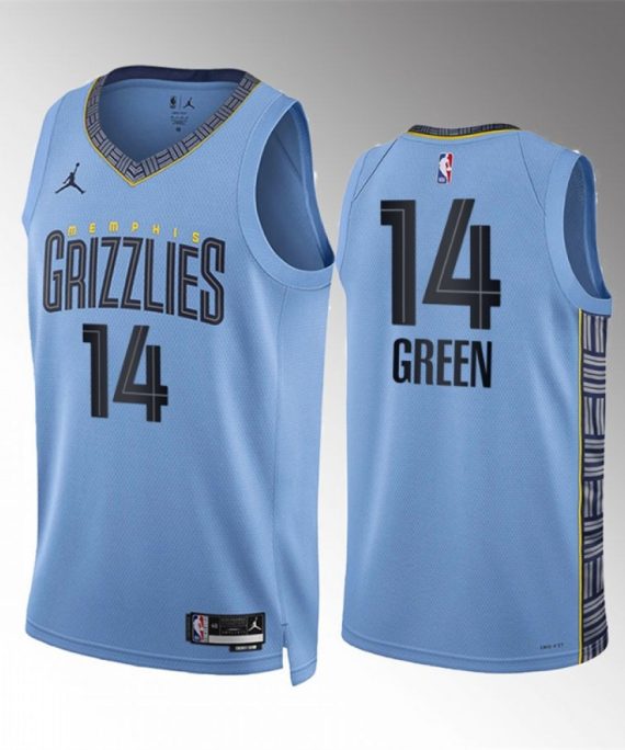 Camiseta Danny Green #14 Memphis Grizzlies 2023 Azul Statement Edition