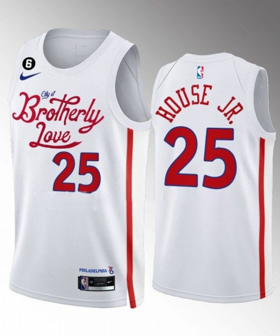 Camiseta Danuel House Jr. #25 Philadelphia 76ers 2023 City Edition Blanco