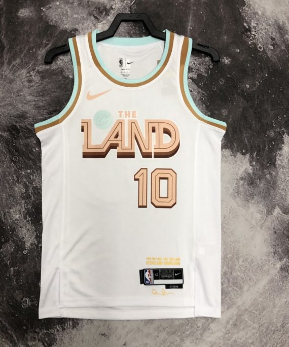 Camiseta Darius Garland #10 Cleveland Cavaliers 2023 City Edition Blanco