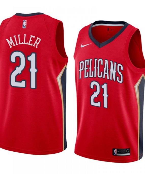 Camiseta Darius Miller #21 New Orleans Pelicans Rojo