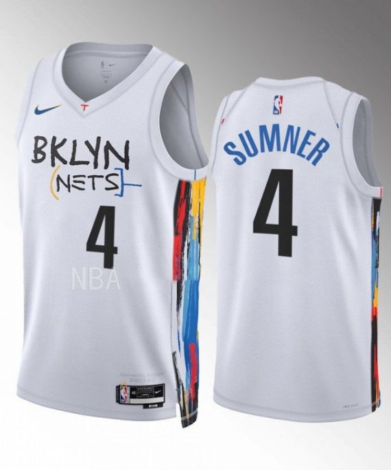 Camiseta Edmond Sumner #4 Brooklyn Nets 2022-23 City Edition Blanco