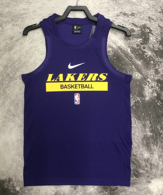 Camiseta De Entrenamiento Los Angeles Lakers 2023 Púrpura