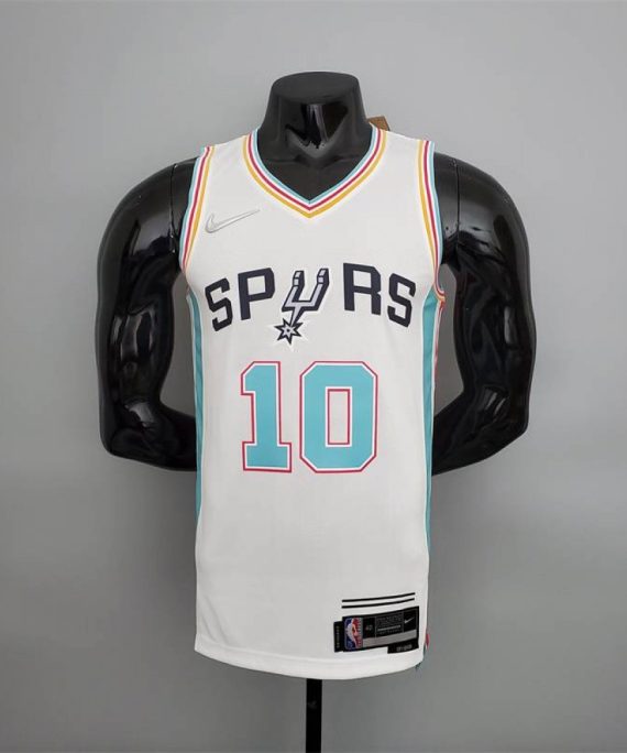 Camiseta DeMar DeRozan #10 San Antonio Spurs 2022 City Edition Blanco