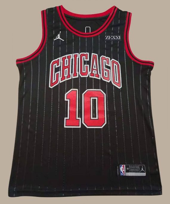 Camiseta DeMar DeRozan #10 Chicago Bulls Jordan Edition Negro