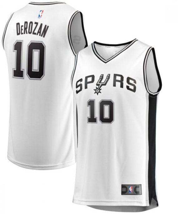 Camiseta DeMar DeRozan #10 San Antonio Spurs 17/18 Blanco Association Edition