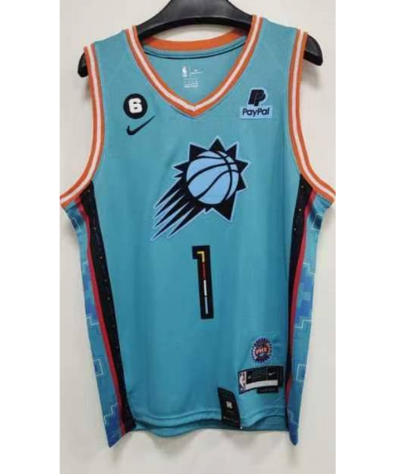 Camiseta Devin Booker #1 Phoenix Suns 2023 Azul City Edition
