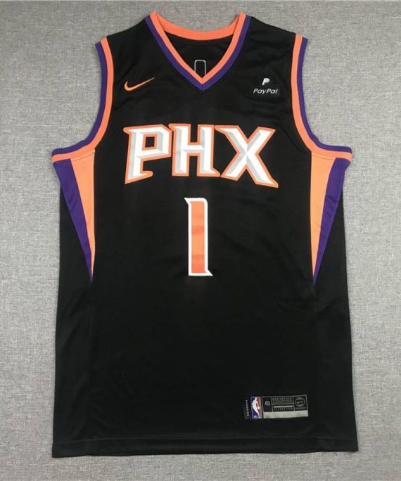 Camiseta Devin Booker #1 Phoenix Suns Negro