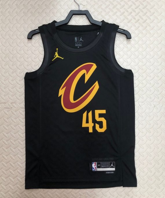 Camiseta Donovan Mitchell #45 Cleveland Cavaliers 2023 Jordan Limited Edition Negro