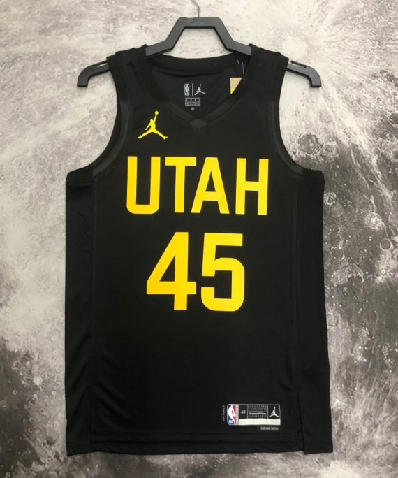 Camiseta Donovan Mitchell #45 Utah Jazz 2023 Negro Jordan Limited Edition