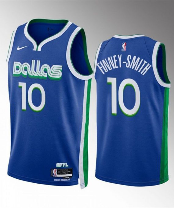 Camiseta Dorian Finney Smith #10 Dallas Mavericks 2023 Azul City Edition
