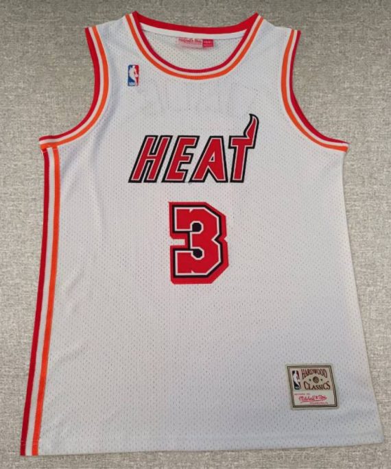 Camiseta Dwyane Wade #3 Miami Heat Blanco