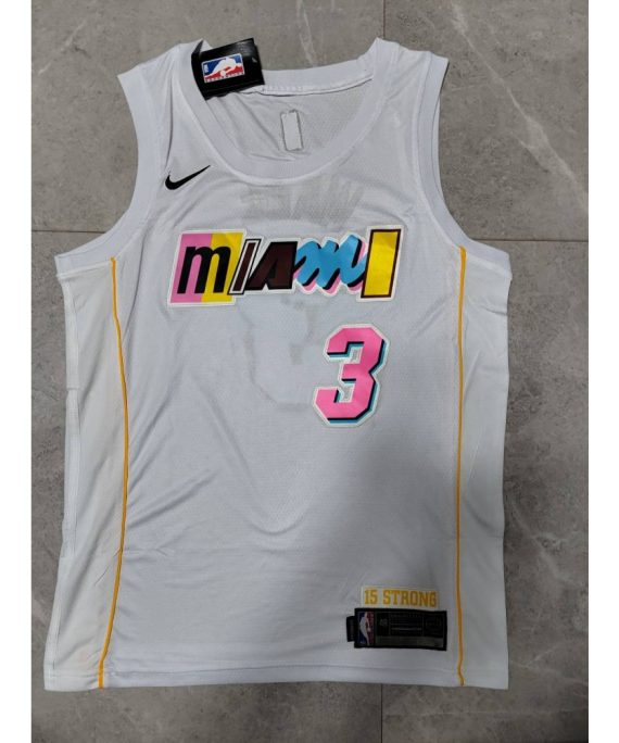 Camiseta Dwyane Wade #3 Miami Heat 22/23 Blanco City Edition