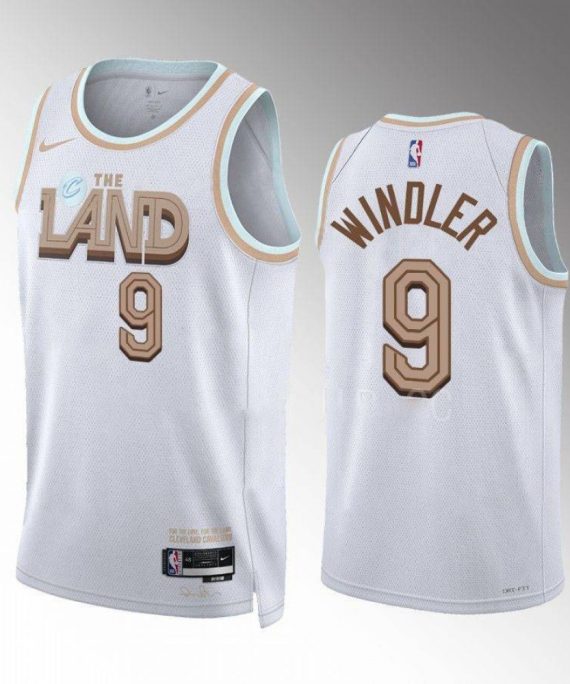 Camiseta Dylan Windler #9 Cleveland Cavaliers 2022-23 City Edition Blanco