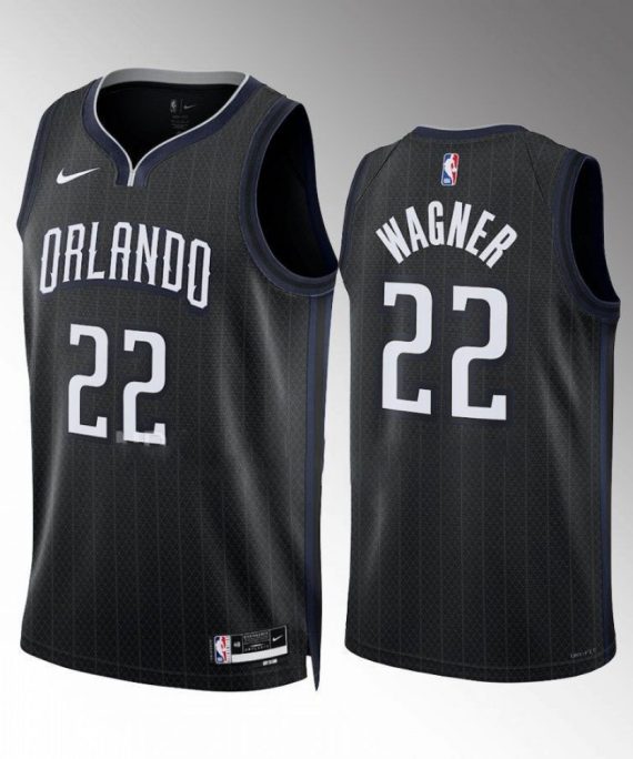 Camiseta Franz Wagner #22 Orlando Magic 2022-23 City Edition Negro